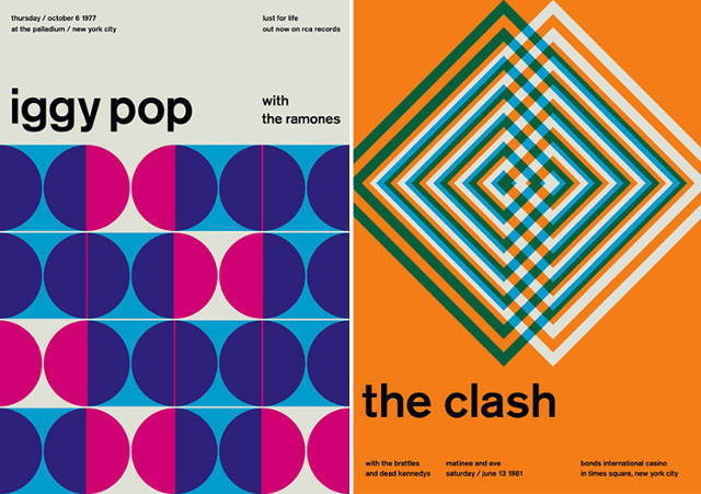 Check Out These Vintage Rock Posters, Remixed With Swiss Modernism | Co ...