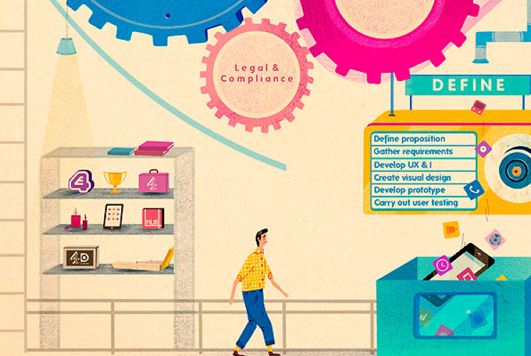 Infographic Turns Boring Corporate Workflow Into Buzzing Metropolis ...