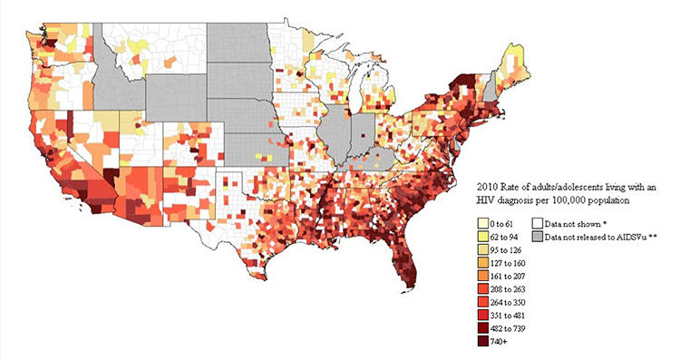 These Maps Show Where The AIDS Epidemic Is Still Threatening The U.S ...