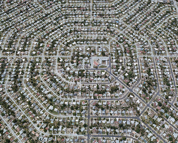 America's Oddly Beautiful Suburban Sprawl, Photographed From The Sky ...