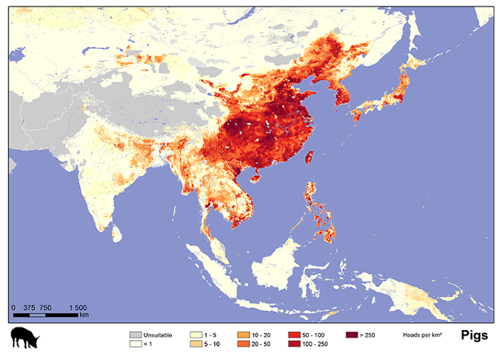 A Massive Global Map Of Where All The Cattle, Pigs, And Other Livestock