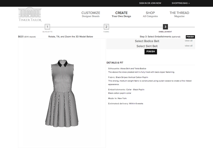 Startup Tinker Tailor Lets You Customize Designer Clothing Co.Design