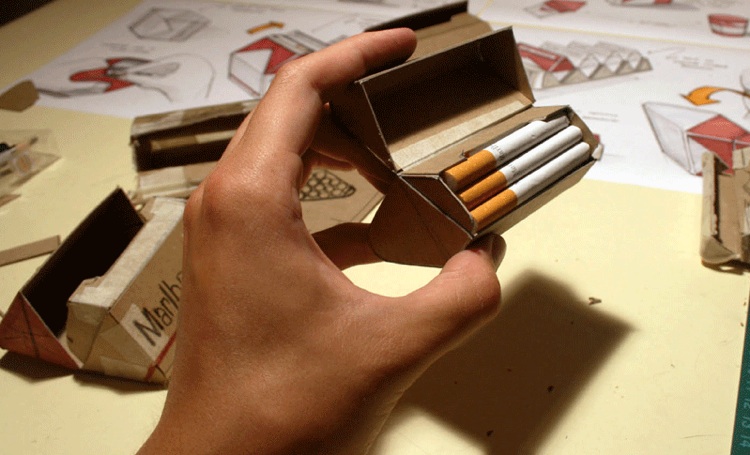 how to draw a pack of cigarettes