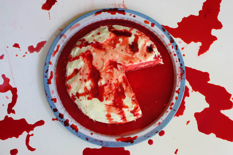 Raining Blood Velvet Cake
