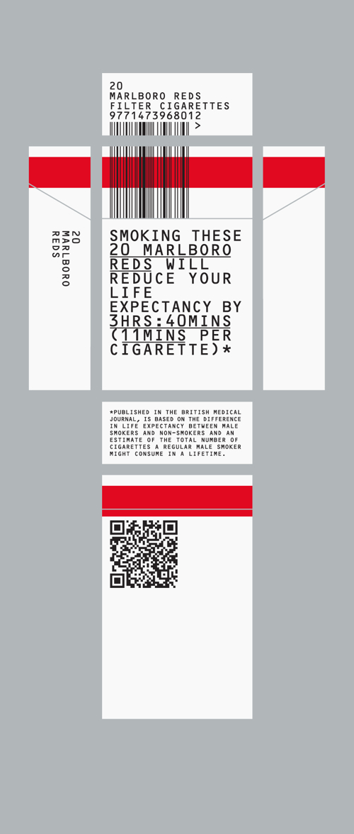 marlboro cigarette box template