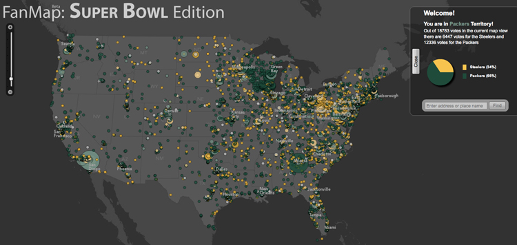 Get a Load of This Map of Who the Country is Rooting for in the