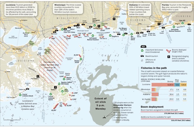 oil spill infographic