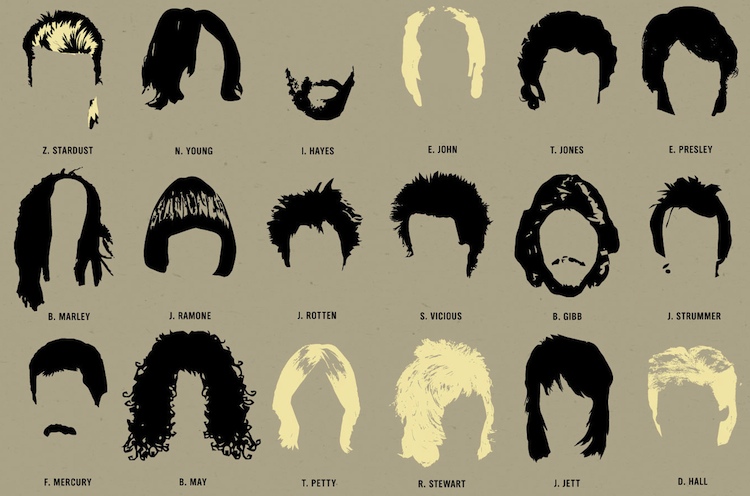 Infographic of the Day 108 of the Best Haircuts in Music 