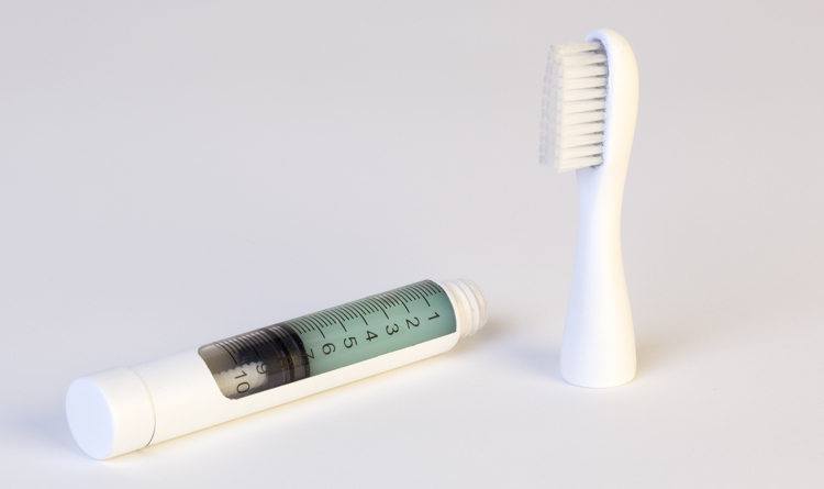A Toothbrush That Doubles as a Tube of 