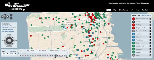 Crimespotting app