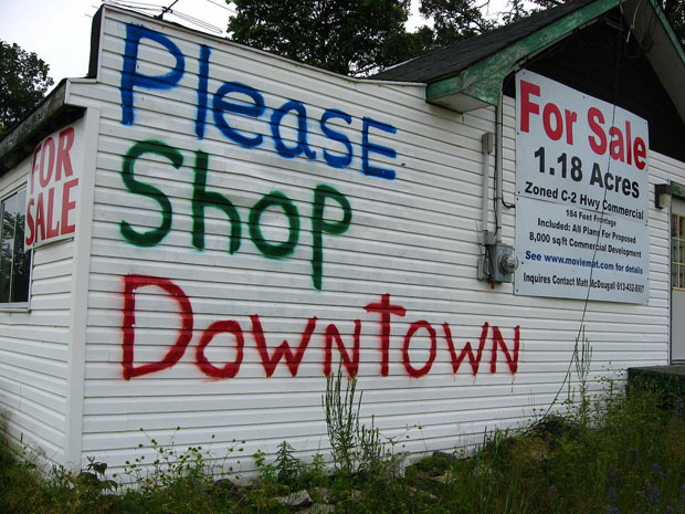 Please Shop Downtown