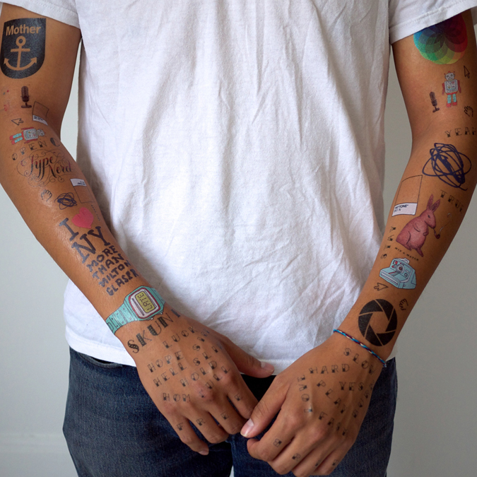 Tattly Temporary Tattoos With Hard Core Design Cred